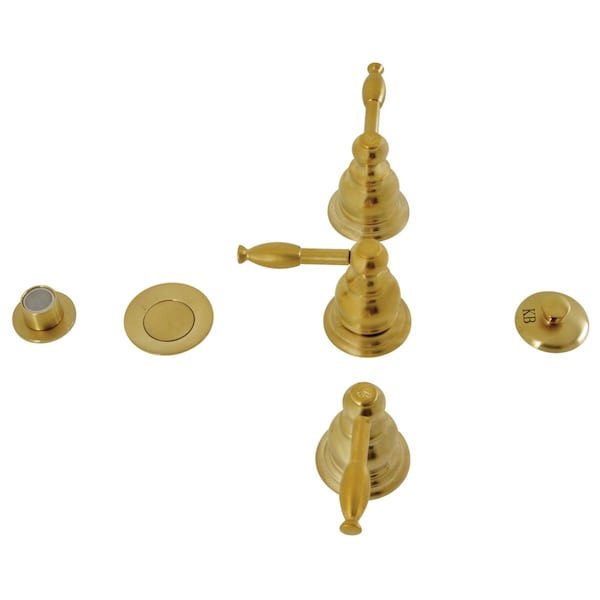ThreeHandle Bidet Faucet, Brushed Brass